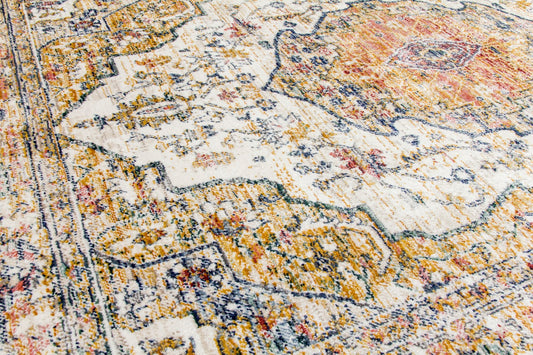Boho Rug Medallion Design - Natural