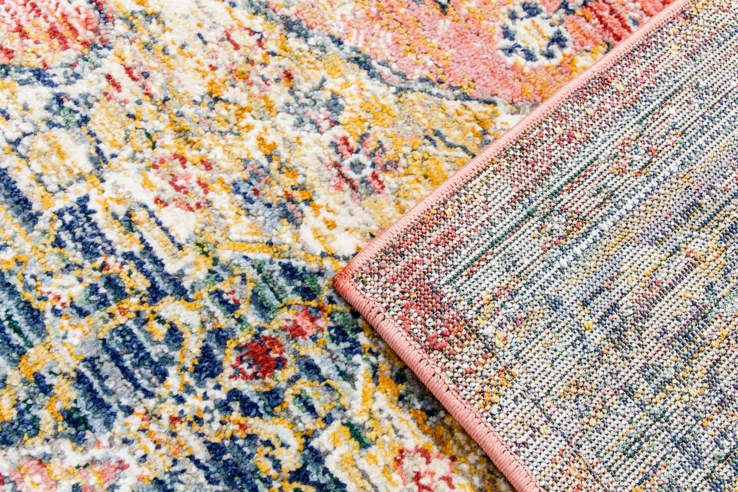 Boho Rug Medallion Design - Pink