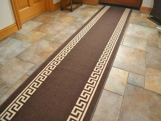 Made To Measure Riviera Greek Key Wide - Brown