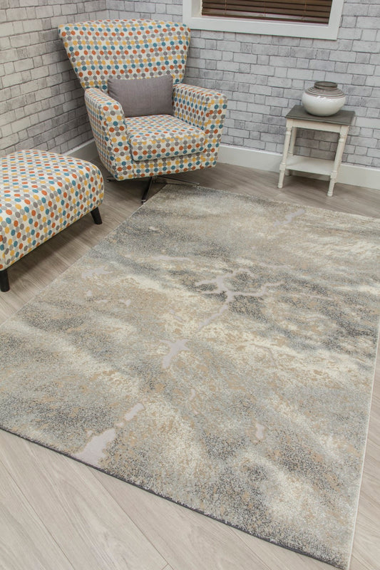 Callisto Rug Mist - Light Grey