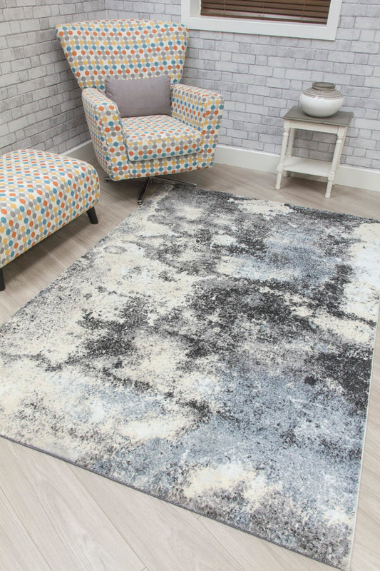 Callisto Rug Storm - Grey & Blue