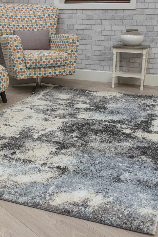 Callisto Rug Storm - Grey & Blue