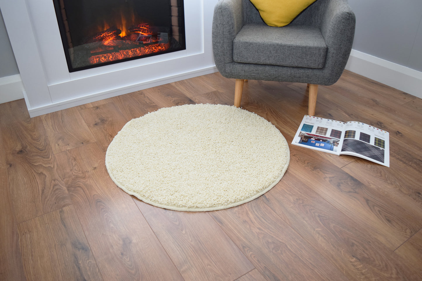 Husky Non Slip Rug - Cream