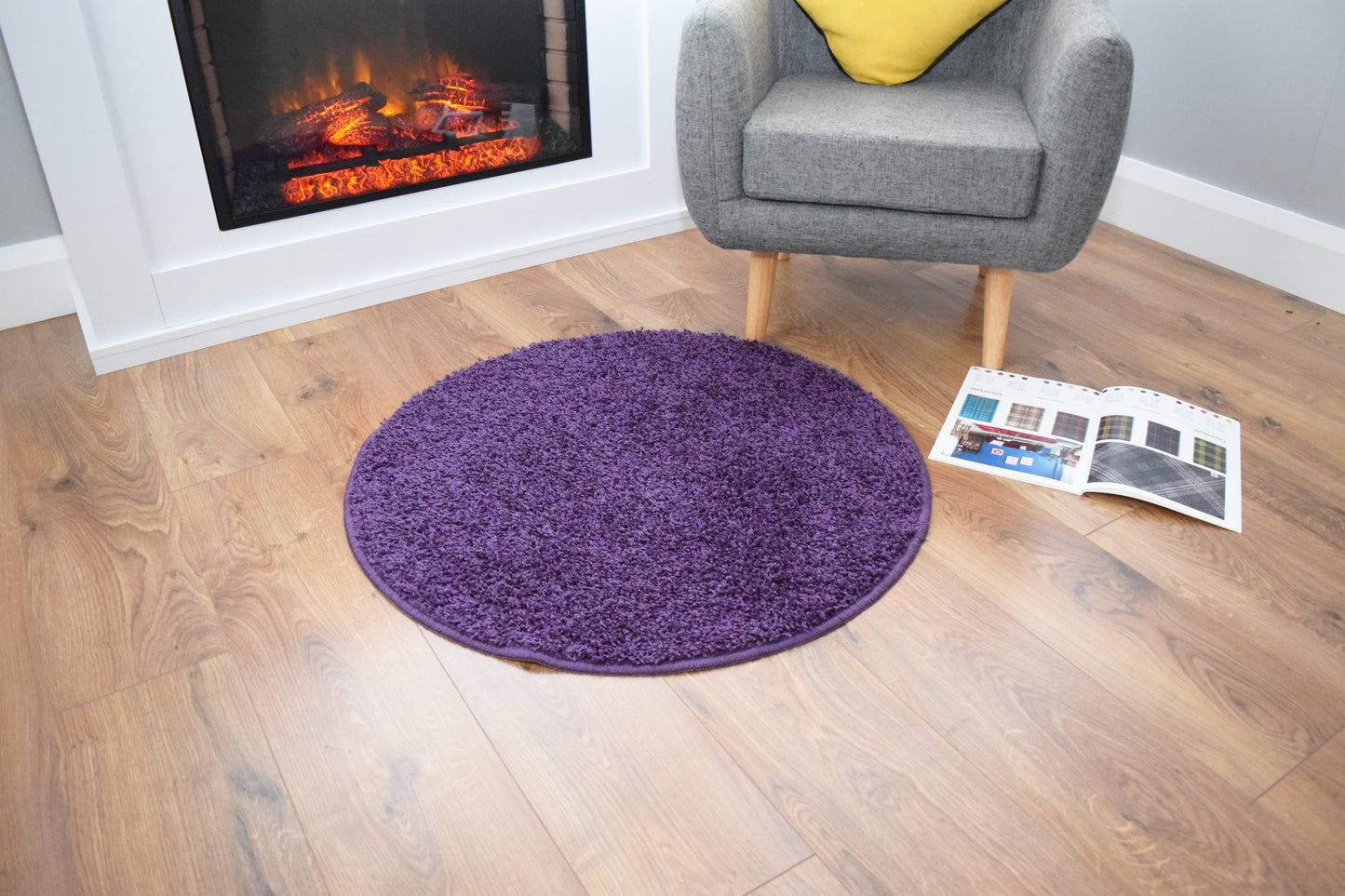 Husky Non Slip Rug - Purple