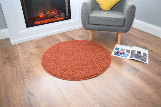 Husky Non Slip Rug - Terracotta