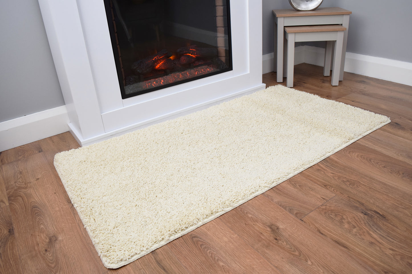 Husky Non Slip Rug - Cream