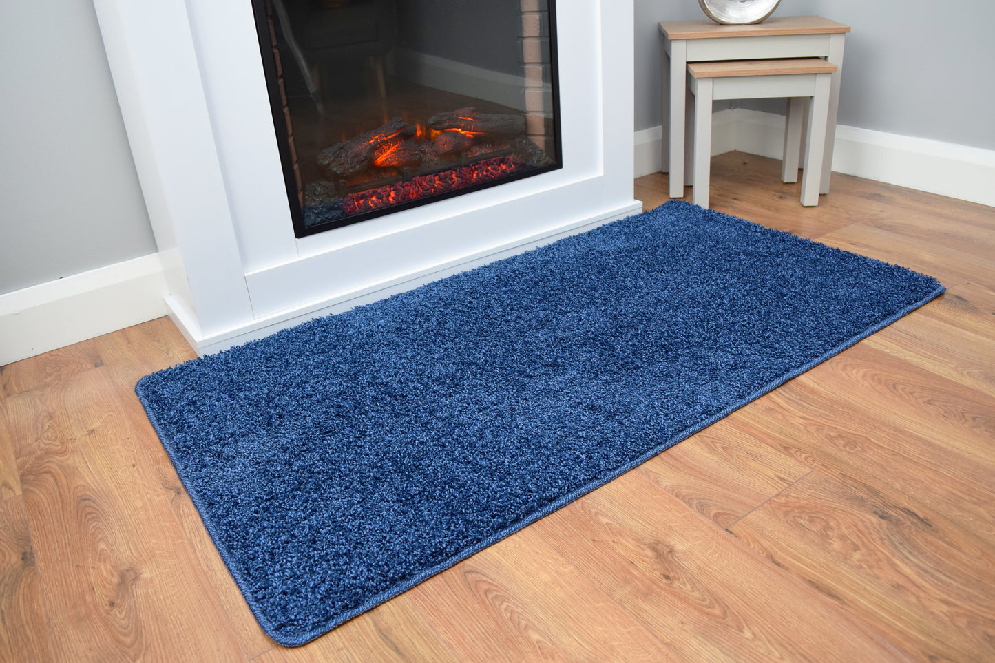 Husky Non Slip Rug - Blue