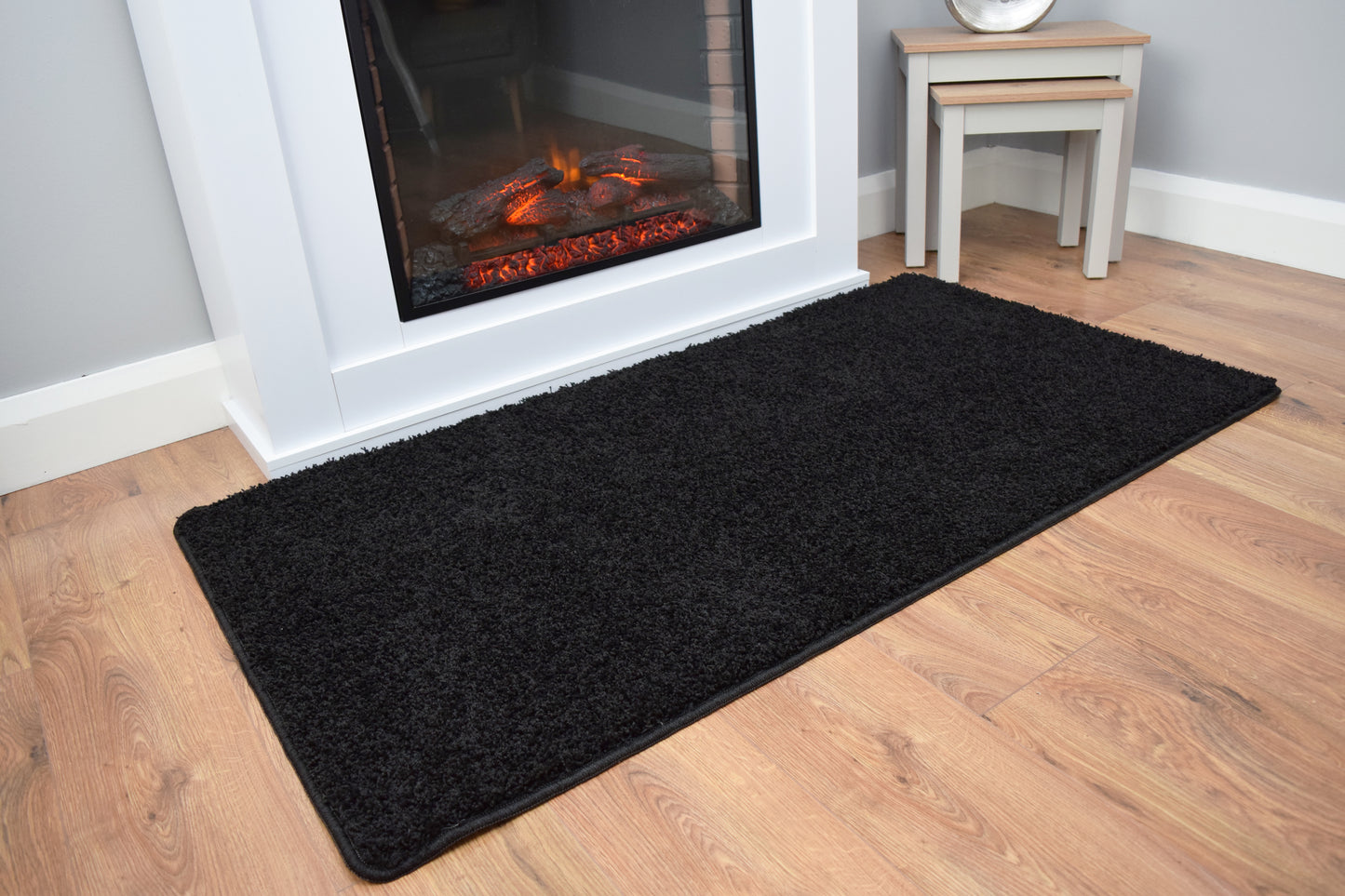 Husky Non Slip Rug - Black