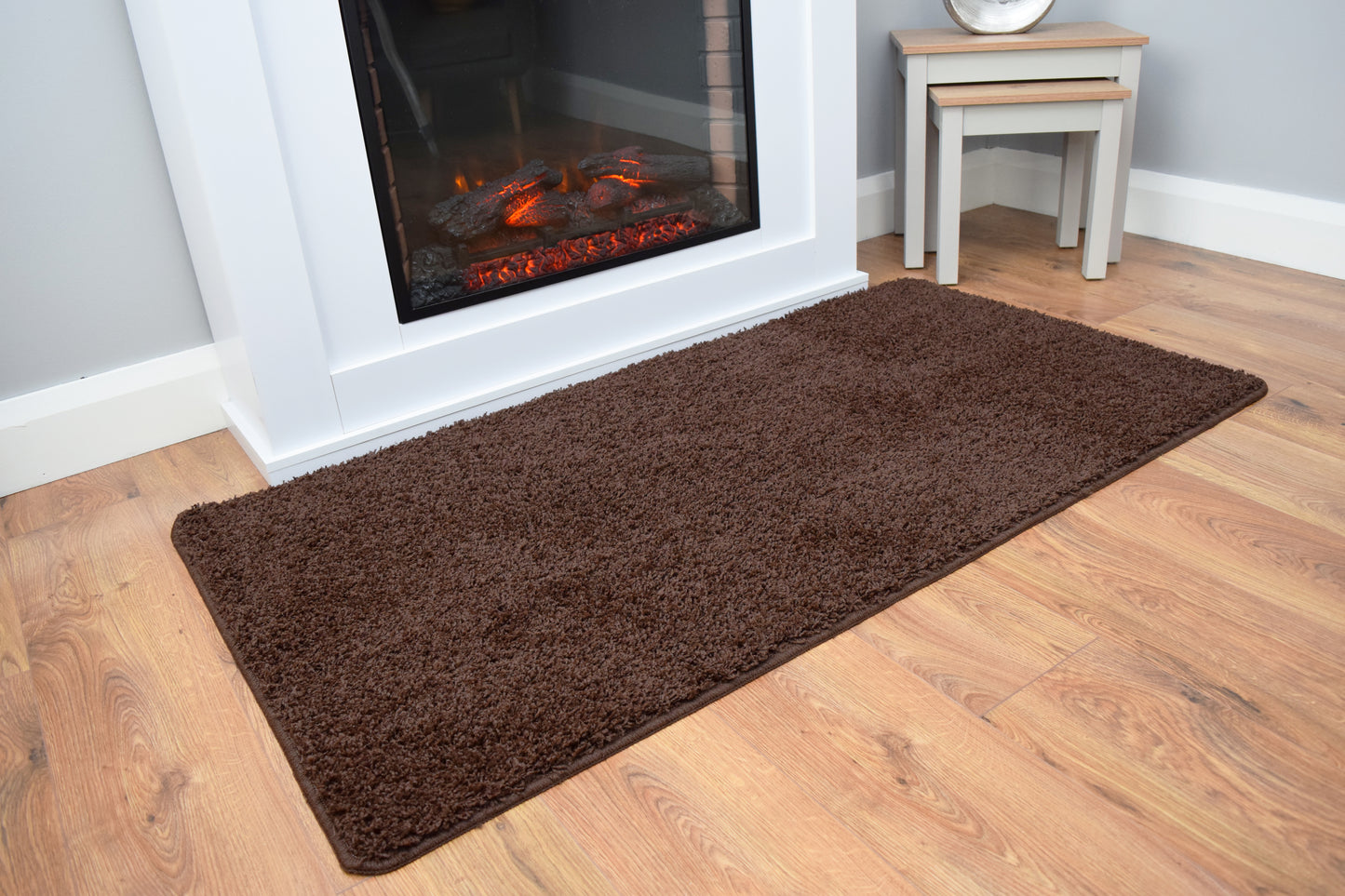 Husky Non Slip Rug - Chocolate