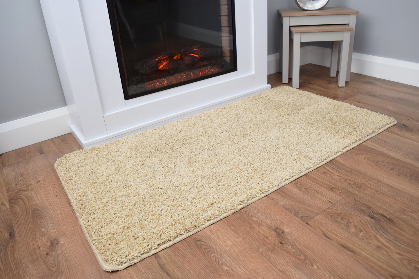 Husky Non Slip Rug - Latte