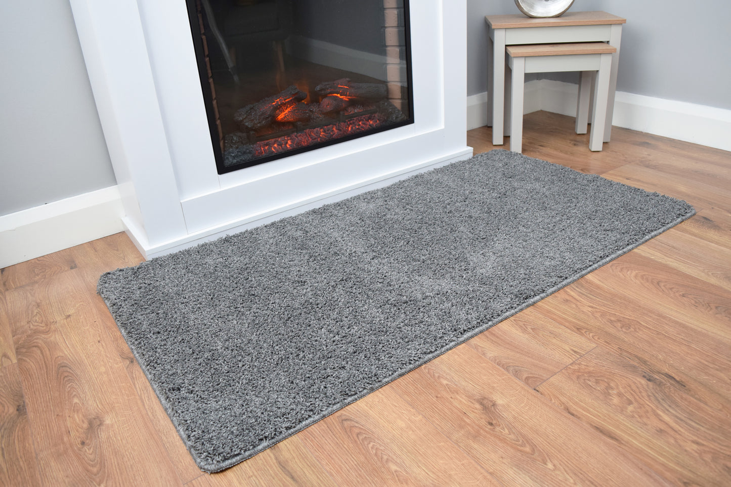 Husky Non Slip Rug - Grey