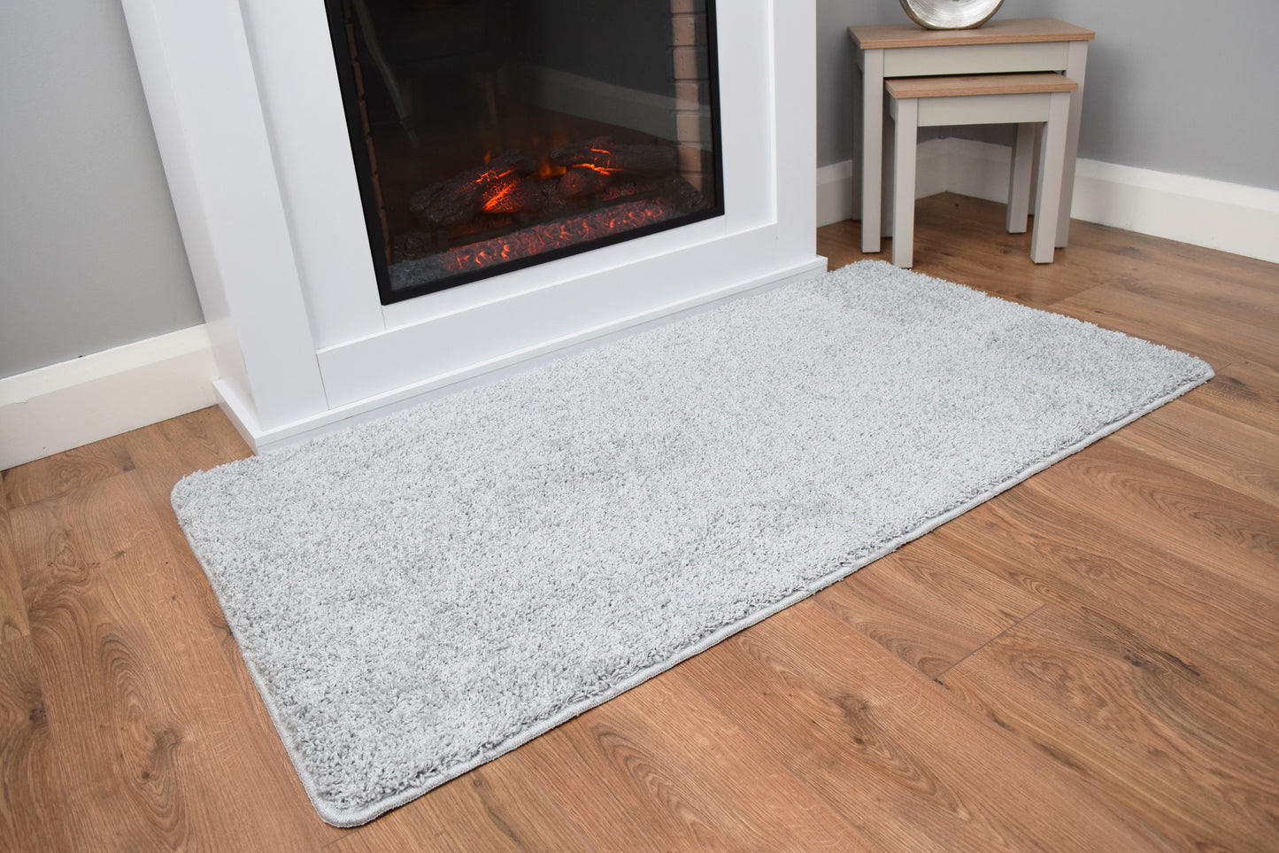 Husky Non Slip Rug - Silver