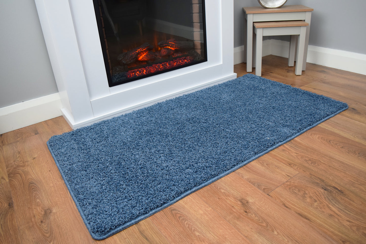 Husky Non Slip Rug - Denim