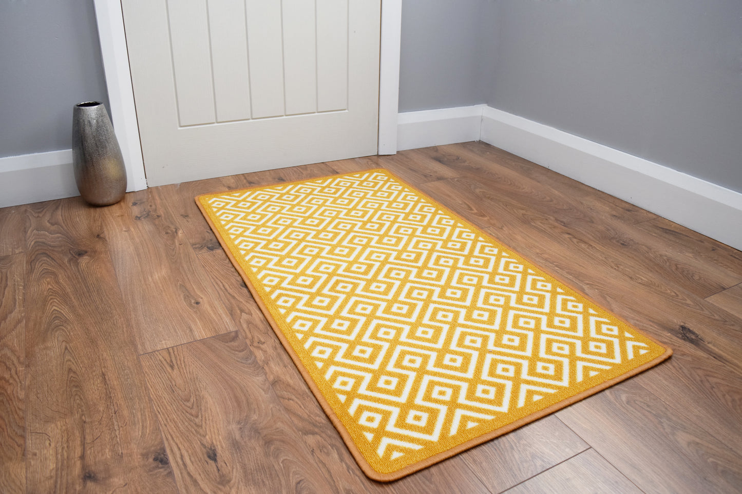 Riviera Diamond Mat & Runner - Gold