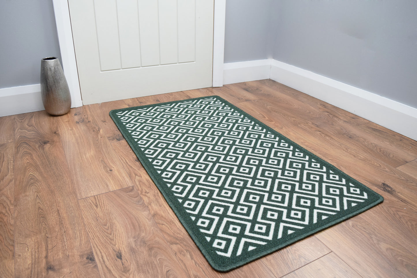 Riviera Diamond Mat & Runner - Green