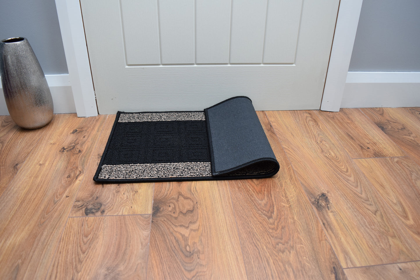 Palermo Doormat - Black & Beige