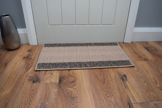 Palermo Doormat - Beige & Black