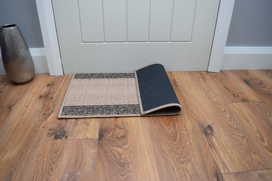 Palermo Doormat - Beige & Black