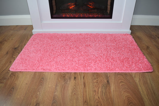 Husky Non Slip Rug - Baby Pink