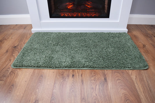 Husky Non Slip Rug - Glade Green