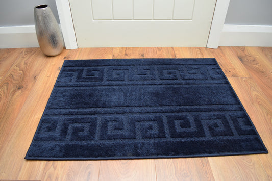 Gelback Mats & Runners - Greek Key - Navy