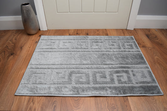 Gelback Mats & Runners - Greek Key -  Grey