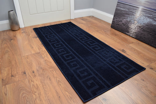 Gelback Mats & Runners - Greek Key - Navy