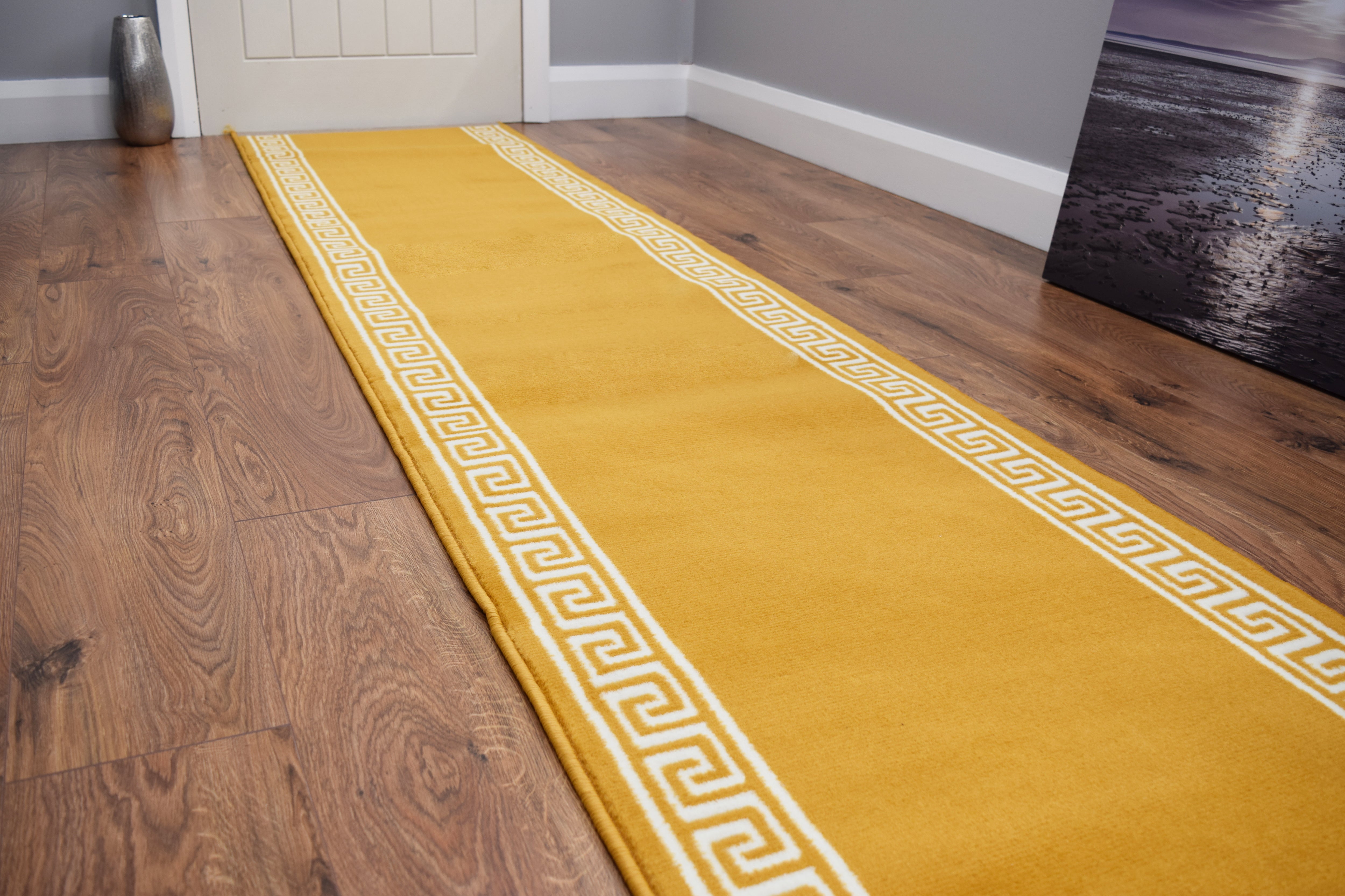 Made To Measure Luna Greek Key - Gold – SuperRugStore