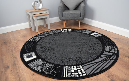 Luna Round Living Room Circle Rug