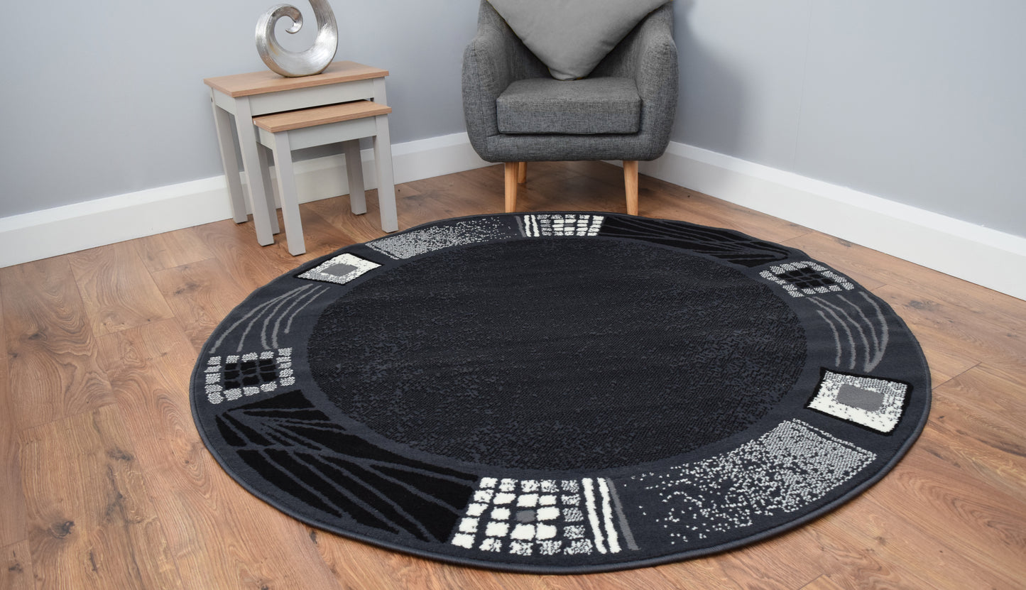 Luna Round Living Room Circle Rug