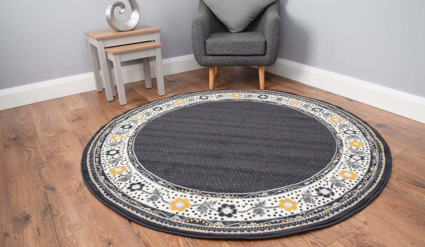 Luna Round Living Room Circle Rug