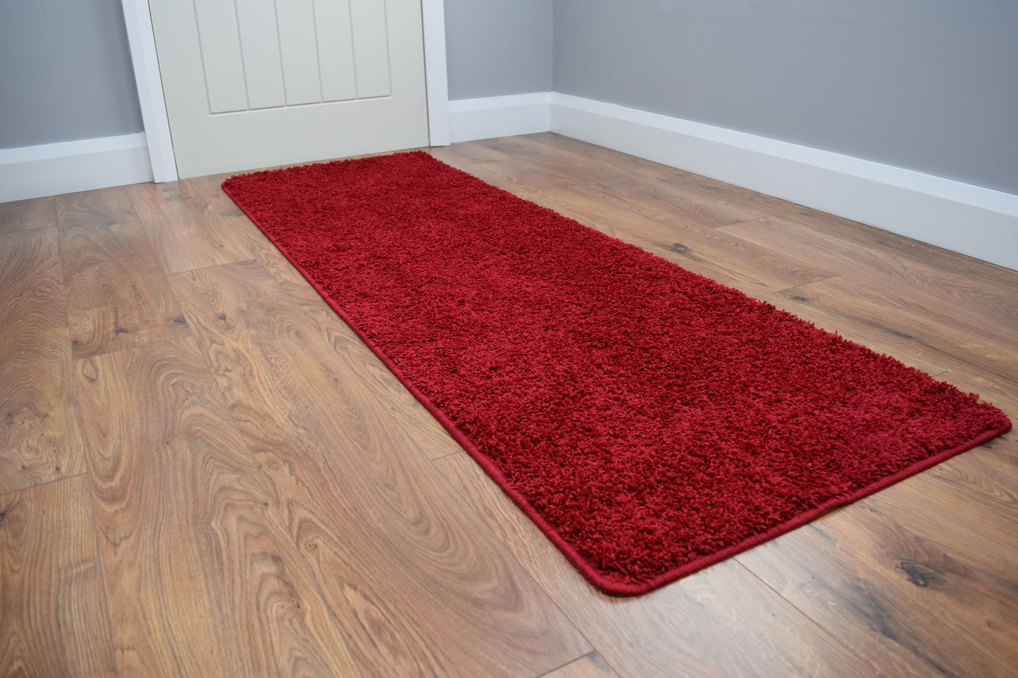 Husky Non Slip Rug - Red