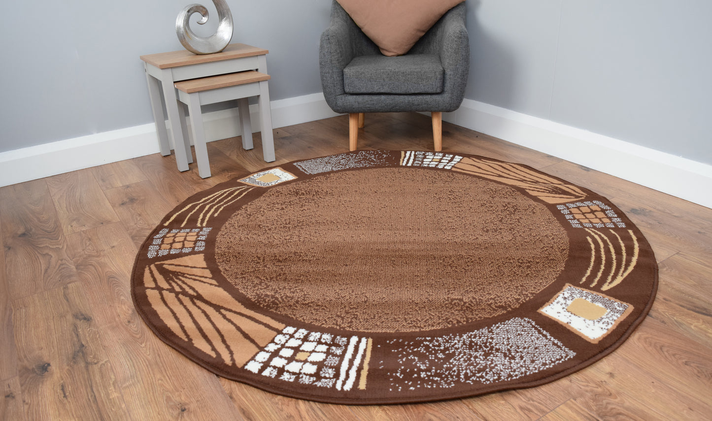 Luna Round Living Room Circle Rug