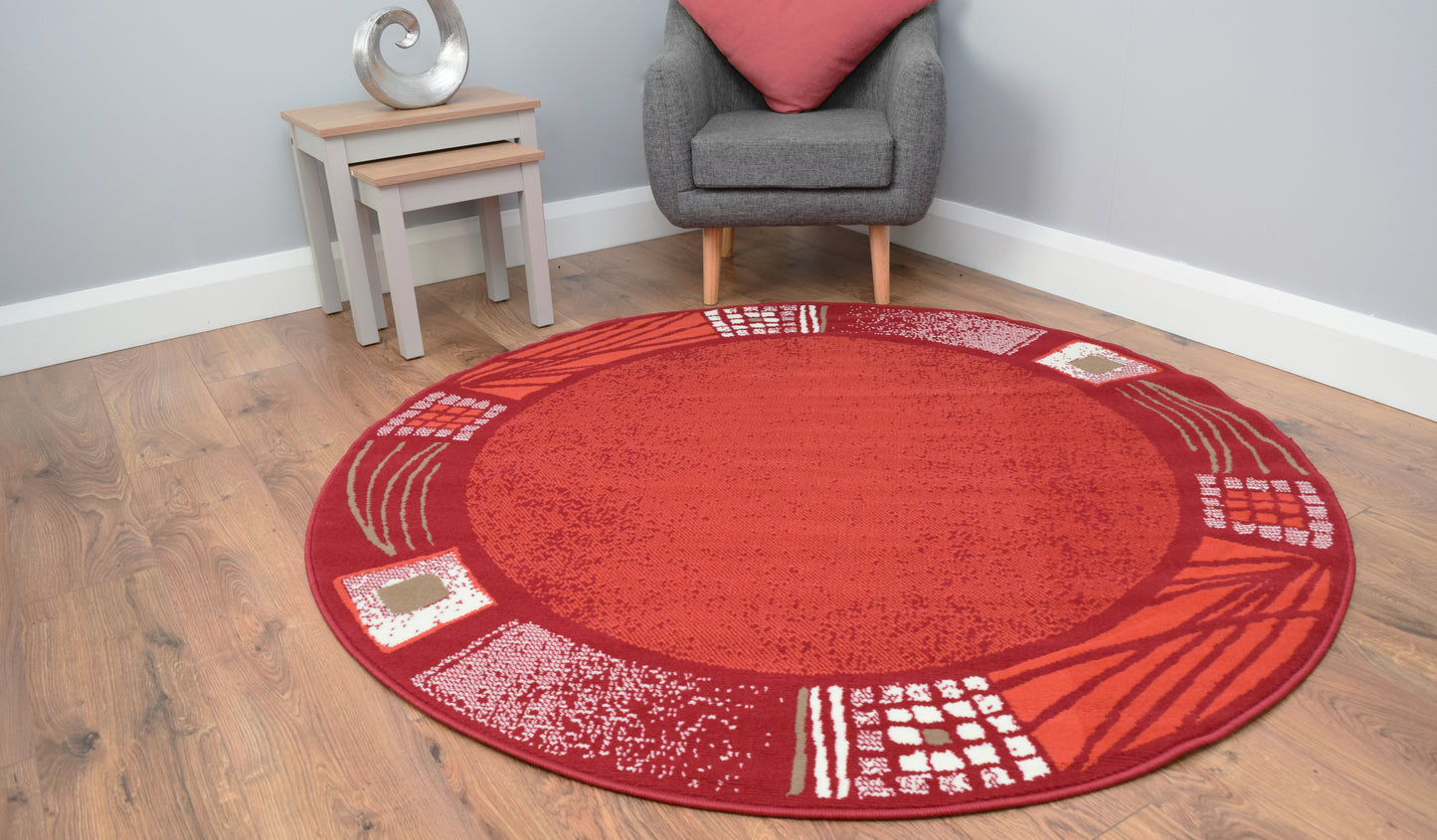 Luna Round Living Room Circle Rug