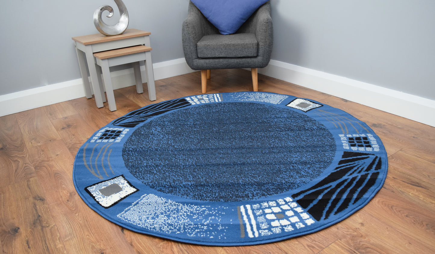 Luna Round Living Room Circle Rug