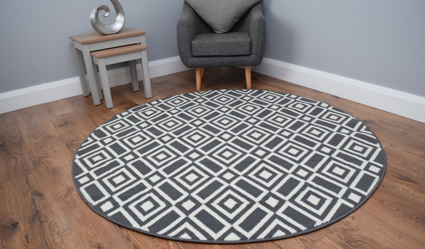 Luna Round Living Room Circle Rug