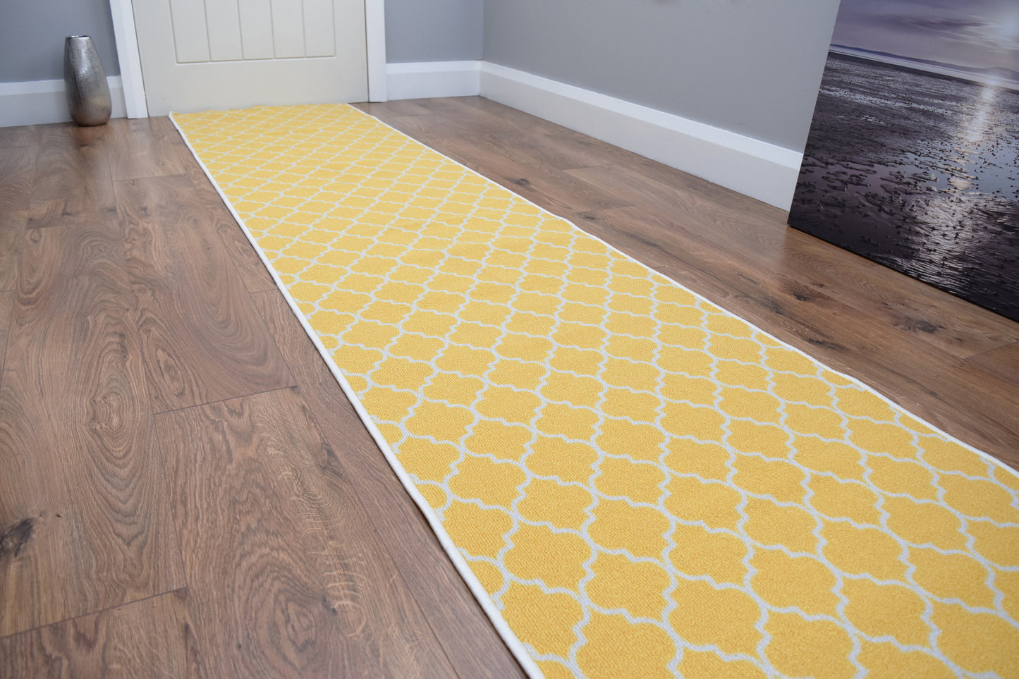 Riviera Trellis Mat & Runner - Ochre