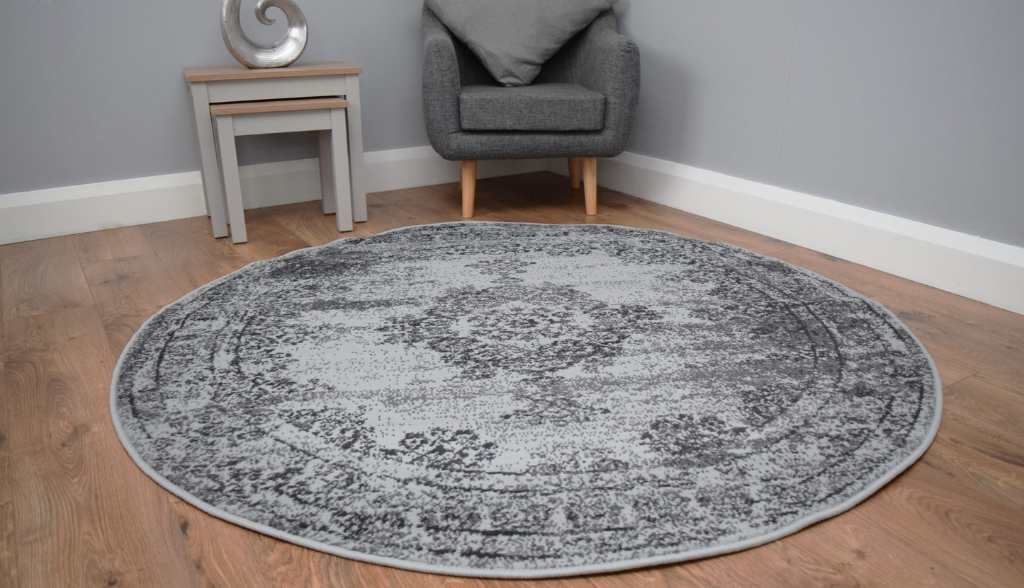 Luna Round Living Room Circle Rug