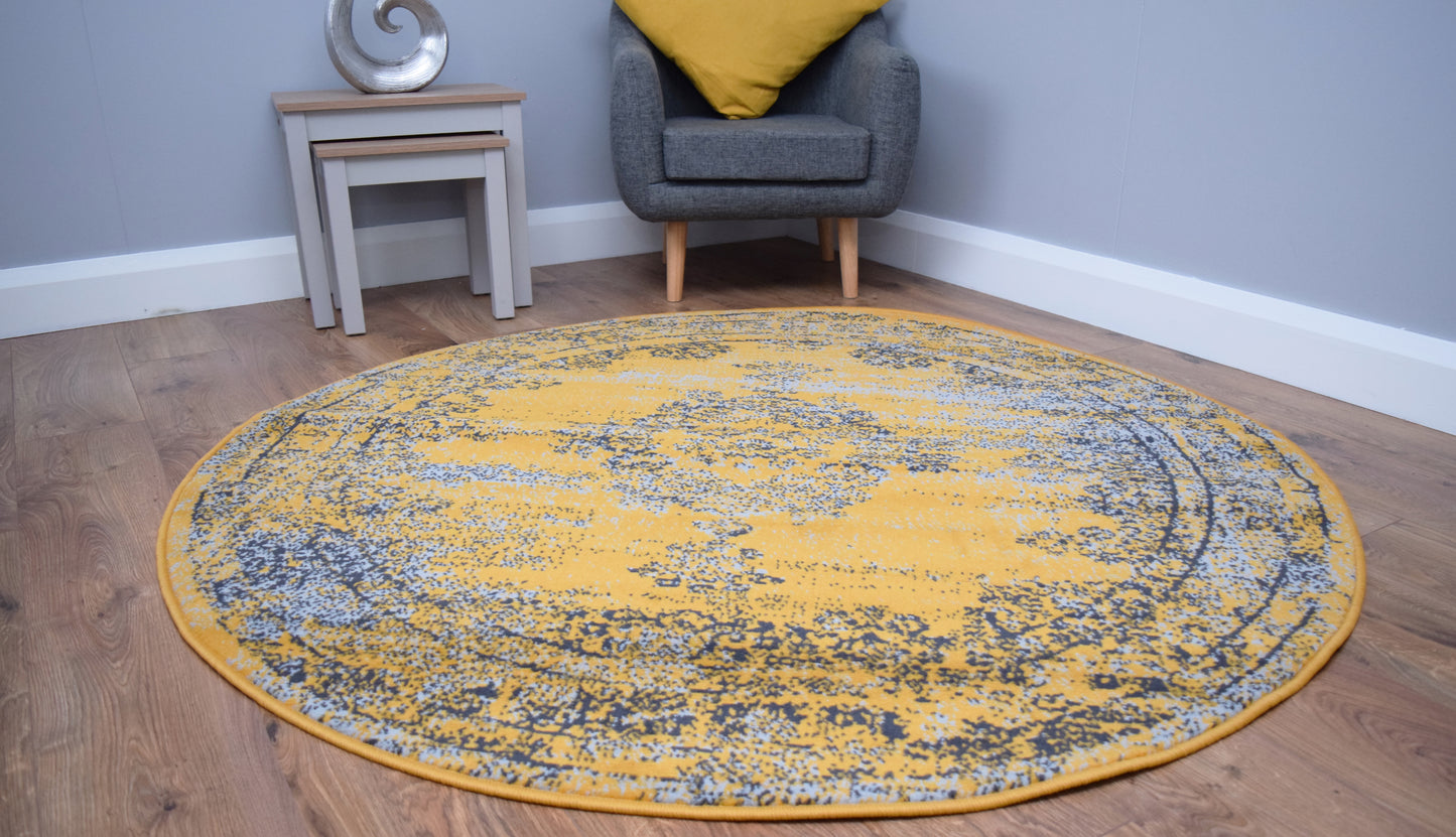 Luna Round Living Room Circle Rug