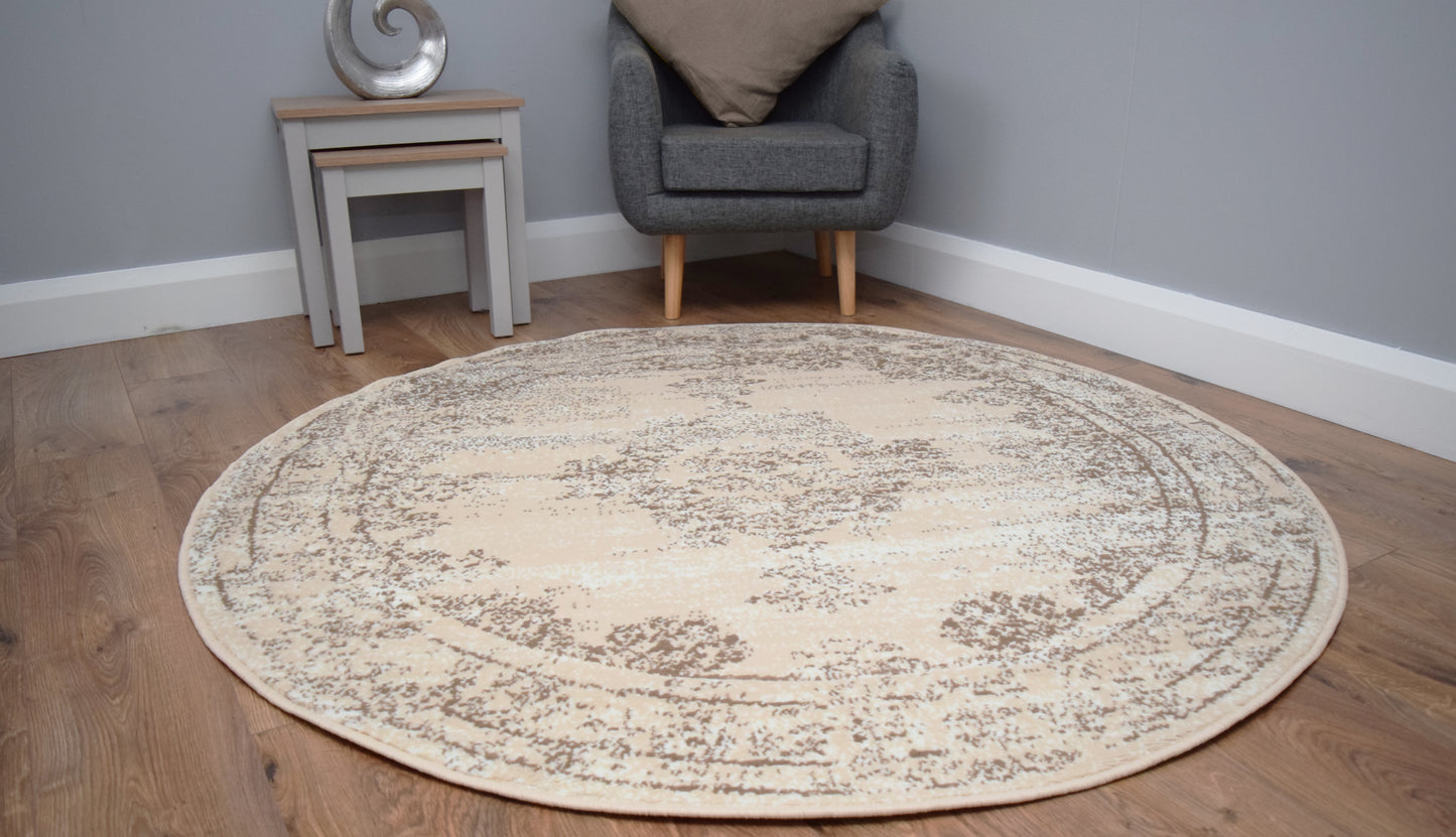 Luna Round Living Room Circle Rug