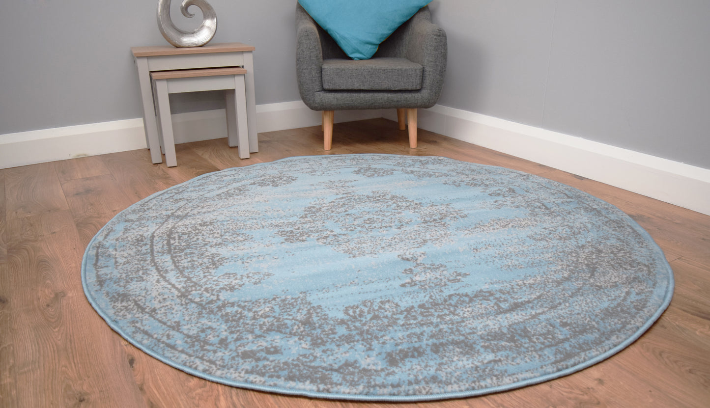 Luna Round Living Room Circle Rug