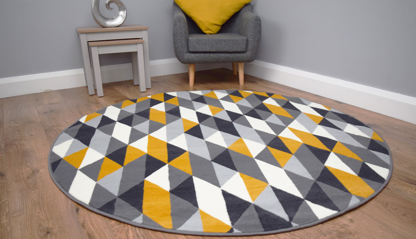 Luna Round Living Room Circle Rug