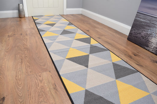 Made To Measure Riviera Triangle - Grey & Ochre