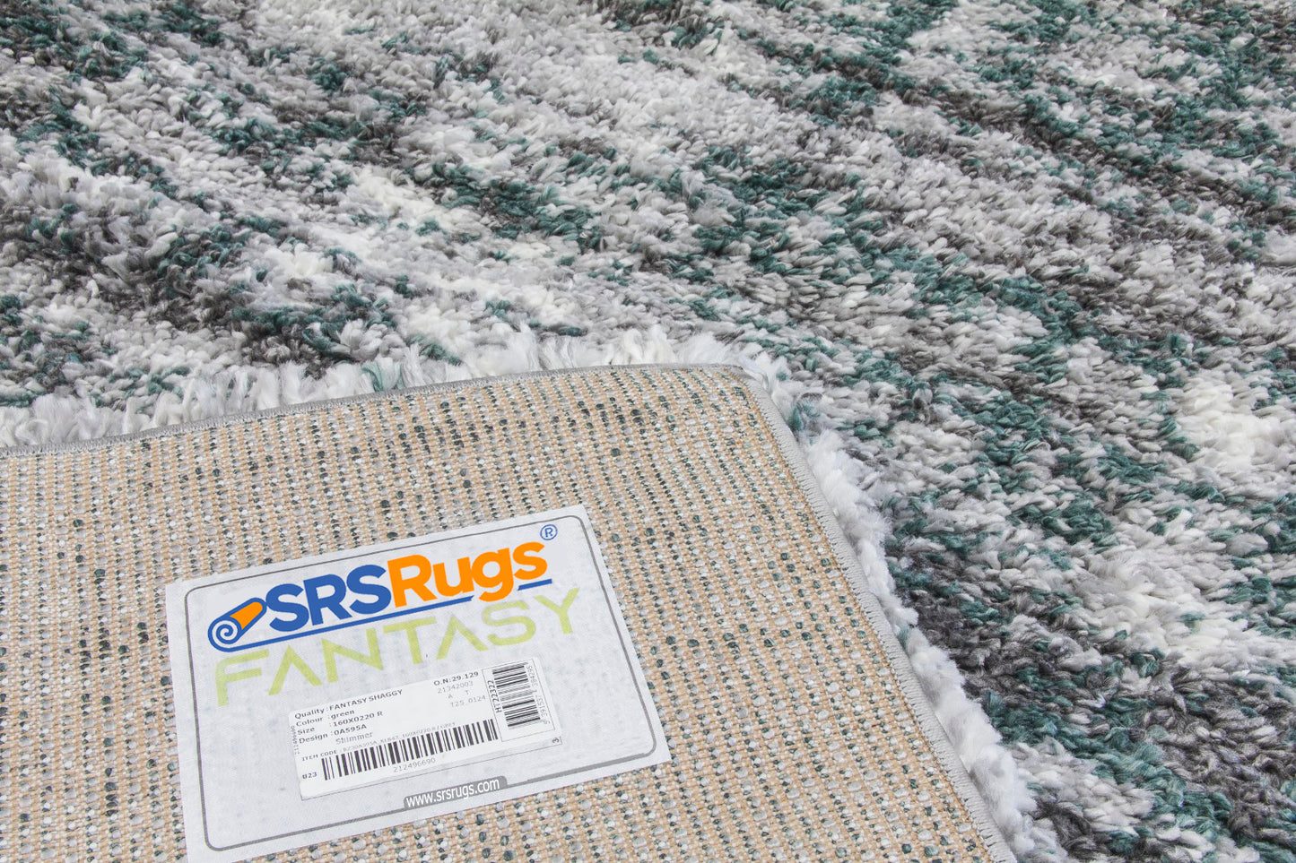 Fantasy Distressed Rug - Grey & Green