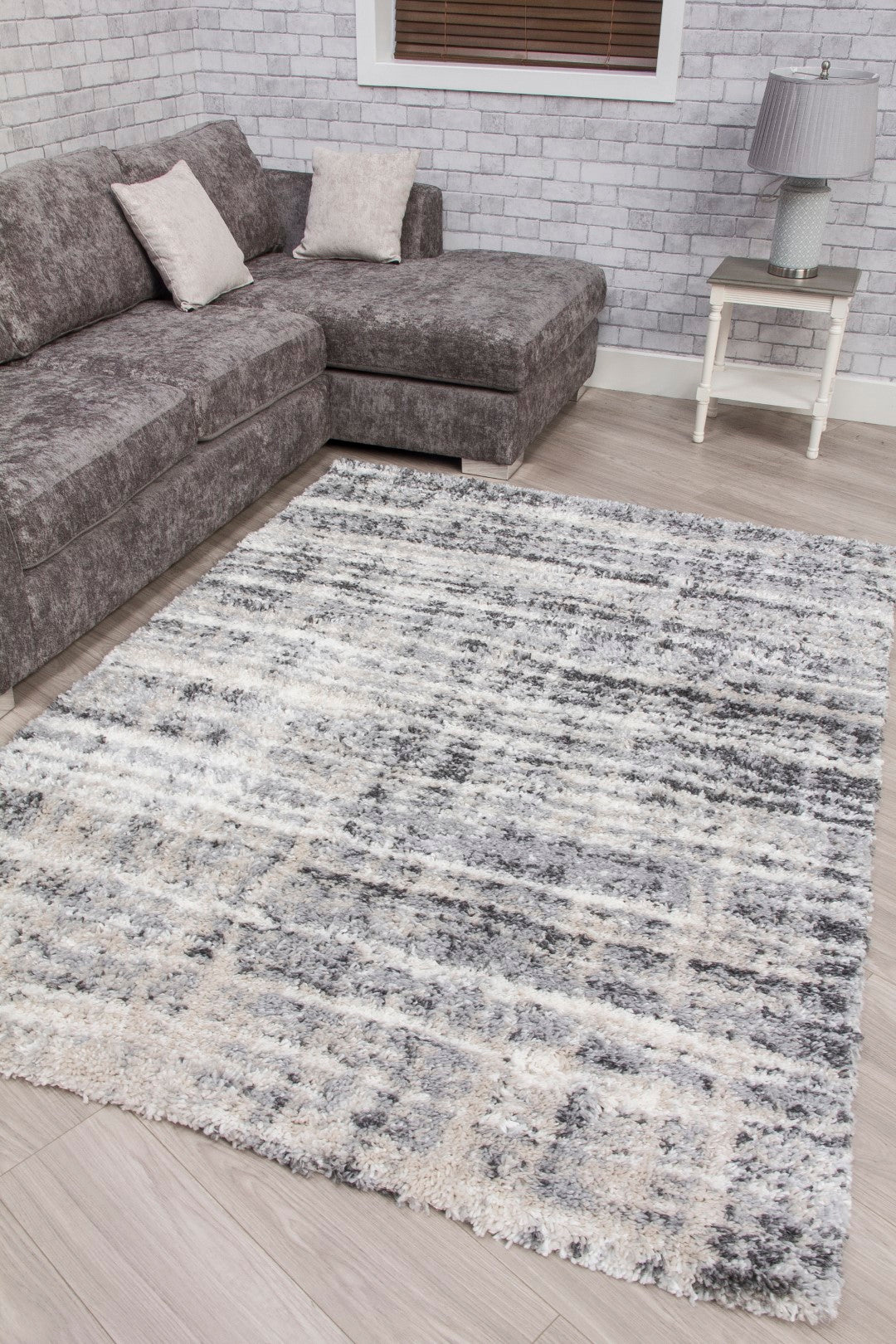Distressed Grey Rug Fantasy Distressed Rug - Grey – SuperRugStore