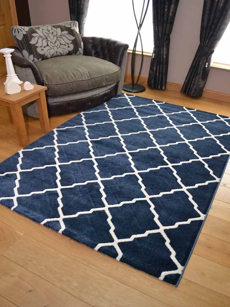 Toscana Rug Trellis - Blue