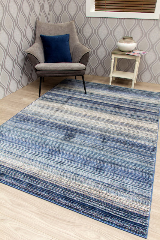 Mystique Linea Rug Blue