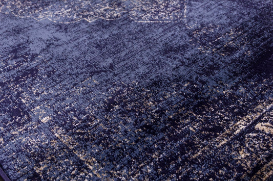 Vintage Classic Distressed Blue Rug