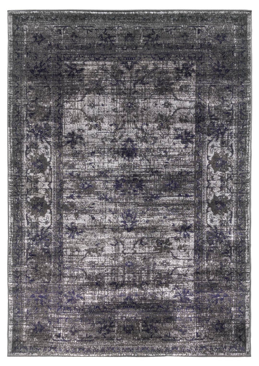 Vintage Timeless Distressed Grey Rug