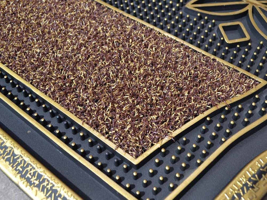 Welcome Doormat Curve Sides - Gold